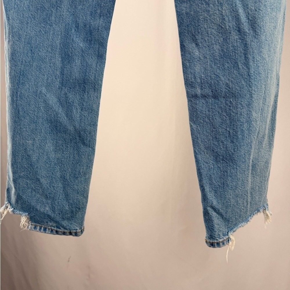 Abercrombie & Fitch Ames Low Rise Slim Boyfriend Distressed Jean in Blue Size 26 - Picture 7 of 8